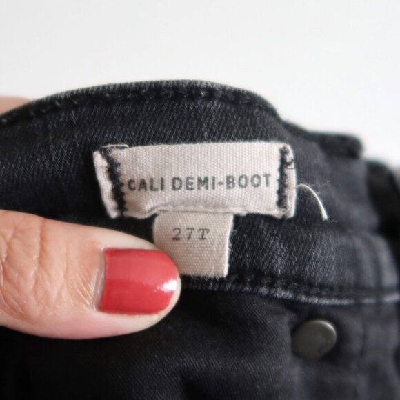 Madewell Black Cali Demi Boot - Size 27T - Picture 9 of 10